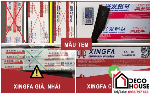 Cách nhận biết nhôm Xingfa quảng đông thật và giả