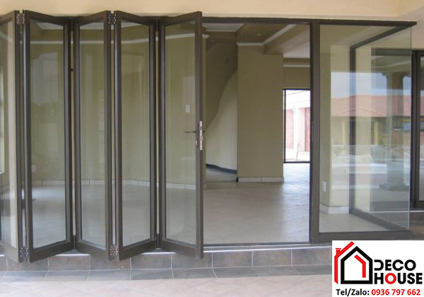 Cửa nhôm PMA 6 cánh xếp trượt