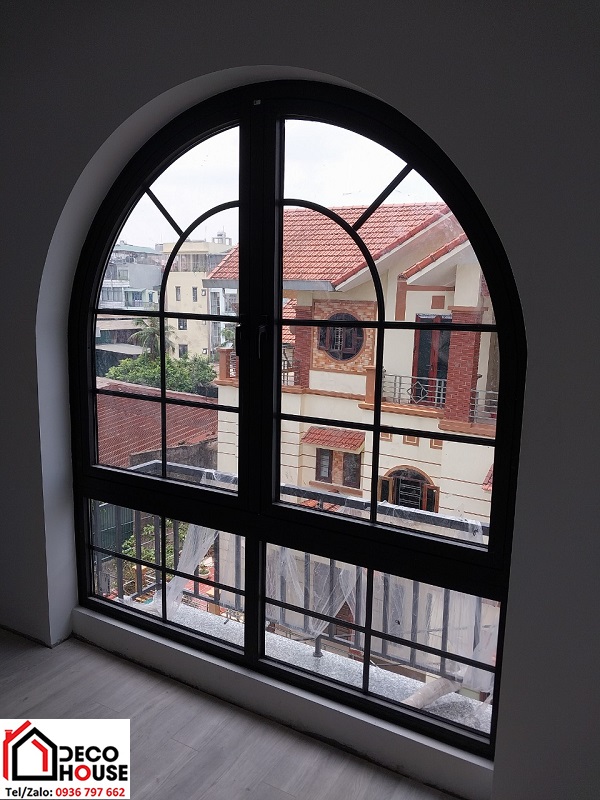 Cửa nhôm Xingfa uốn vòm