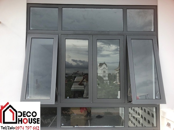 Lắp đặt cửa sổ mở hất 4 cánh nhôm XIngfa hệ 55 giá rẻ