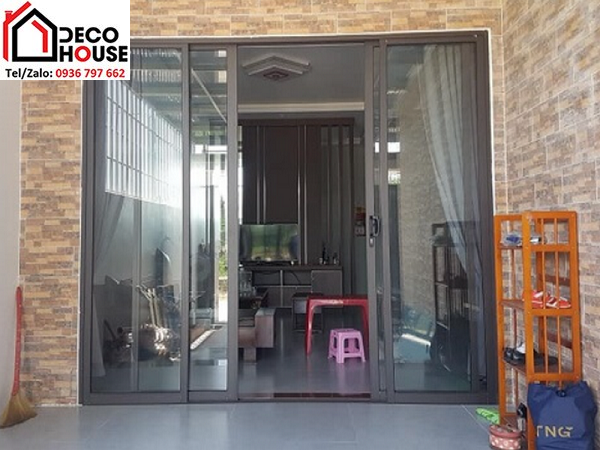 Cửa nhôm Xingfa 4 cánh mở trượt lùa