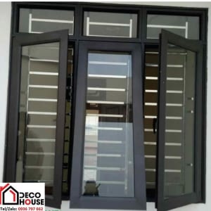 Cửa sổ nhôm PMA 3 cánh mở quay kết hợp mở hất