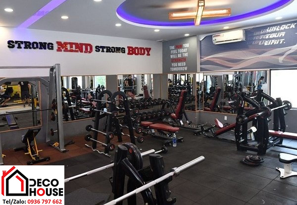 Gương dán tường phòng tập gym giá rẻ