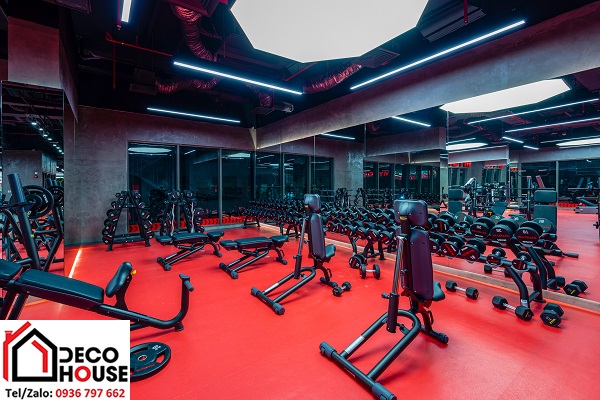 Lắp gương phòng tập gym khổ lớn